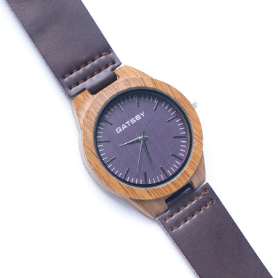 Stylish Casual Watch with Natural Cork Watch Strap WA-338