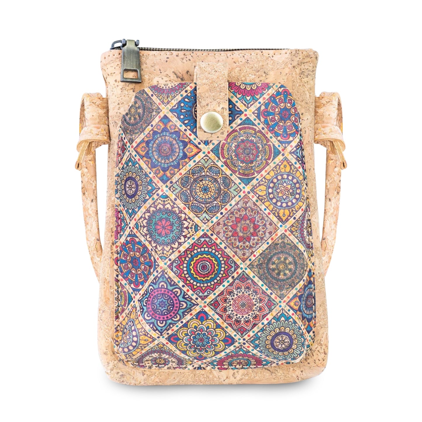 Cork Phone Crossbody Bag with Front Pocket BAGD-649