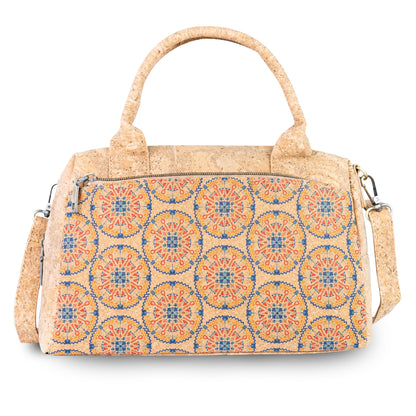Small Cork Handbag with Printed Front BAGD-661