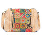 Cork Crossbody Bag – Colorful Tile Pattern BAGD-608
