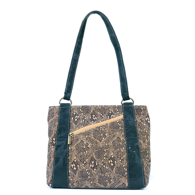 Cork Shoulder Bag with Double Zipper Pockets BAGP-285