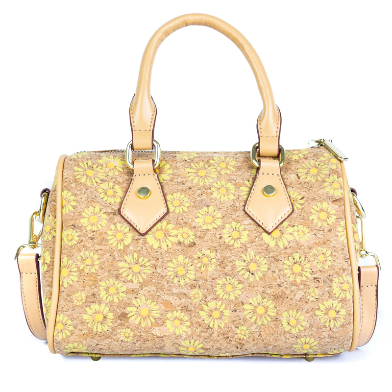 Floral Cork Crossbody Barrel Bag BAG-2335