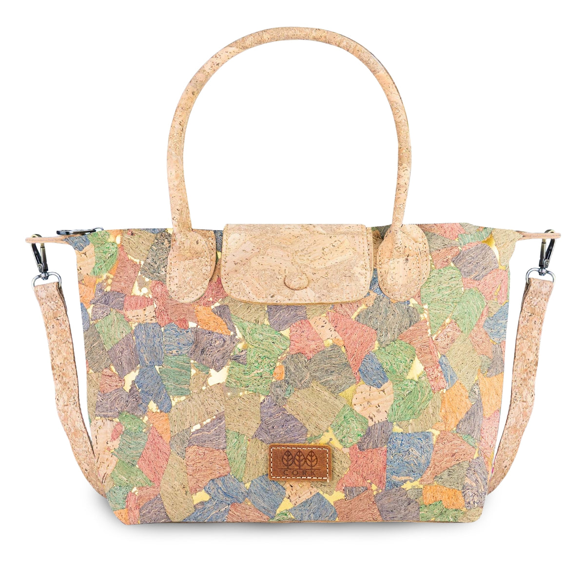 Cork Handbag with Detachable Shoulder Strap BAGD-655
