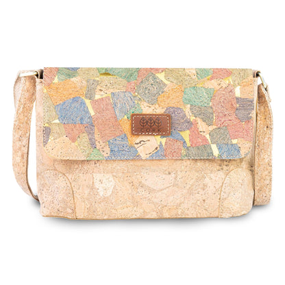 Printed Cork Crossbody Bag with Adjustable Strap BAGD-666