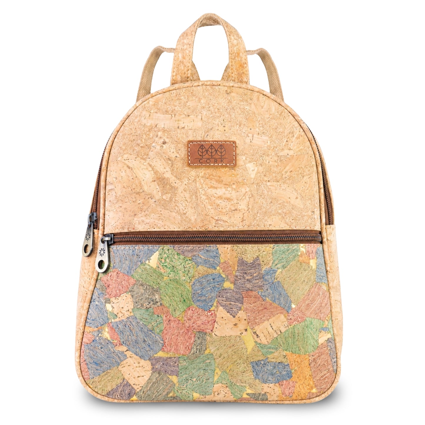 Cork Backpack with Front Zip Pocket – Adjustable Straps BAGD-650
