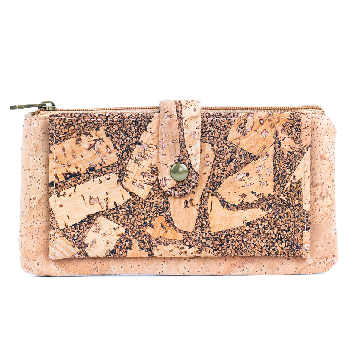 Cork Women's Long Wallet & Card Holder in Coffee Bean Design BAG-2261-EF