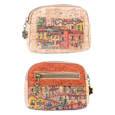 Cute Printed Cork Coin Purse for Women  BAGD-171