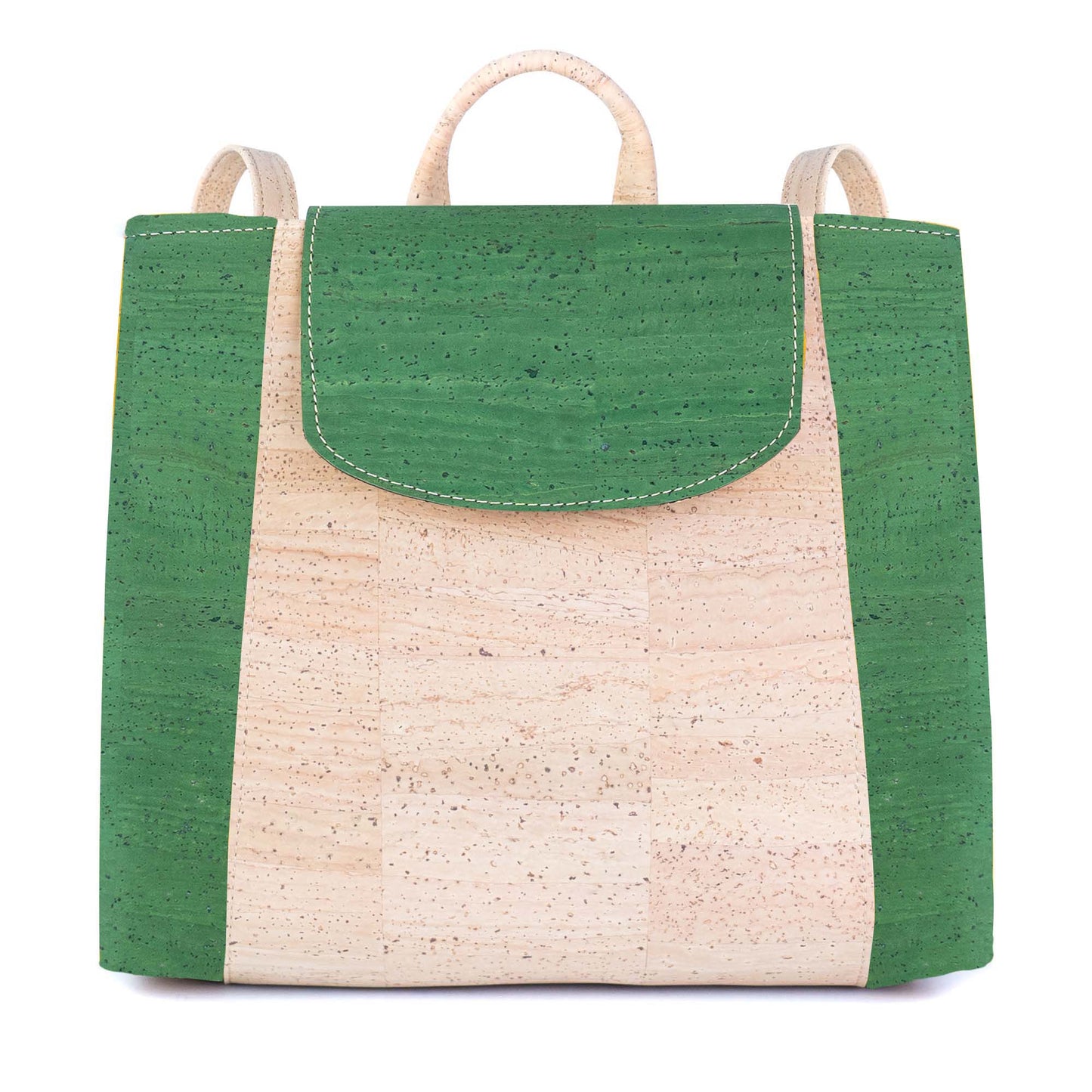 Vegan Cork Backpack with Flap Closure