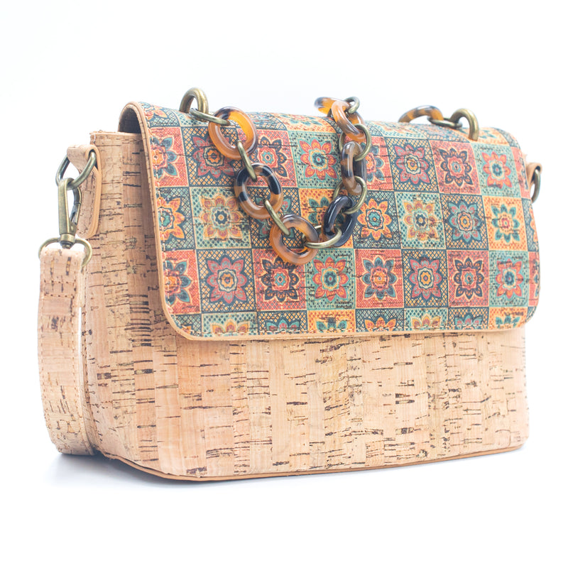 Flash Sale-Eco-Friendly Cork Crossbody Bag for Women - Sustainable and Stylish BAGF-016