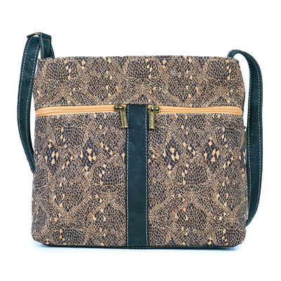 Cork Crossbody Bag with Zipper Detail BAGP-286