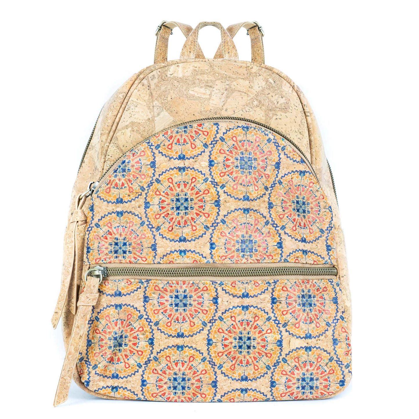 Cork Backpack – Flower and Tiles Pattern BAGD-610