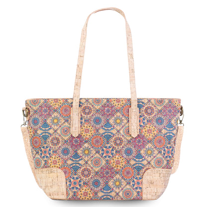 Printed Cork Tote & Crossbody Bag — BAGD-631