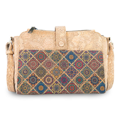 Natural Cork Multi-Compartment Crossbody Bag BAGD-657