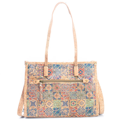 Natural Cork Women's Tote Bag with Shoulder Strap summer BAG-019