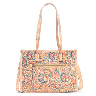 Natural Cork Women's Tote Bag with Shoulder Strap summer BAG-019