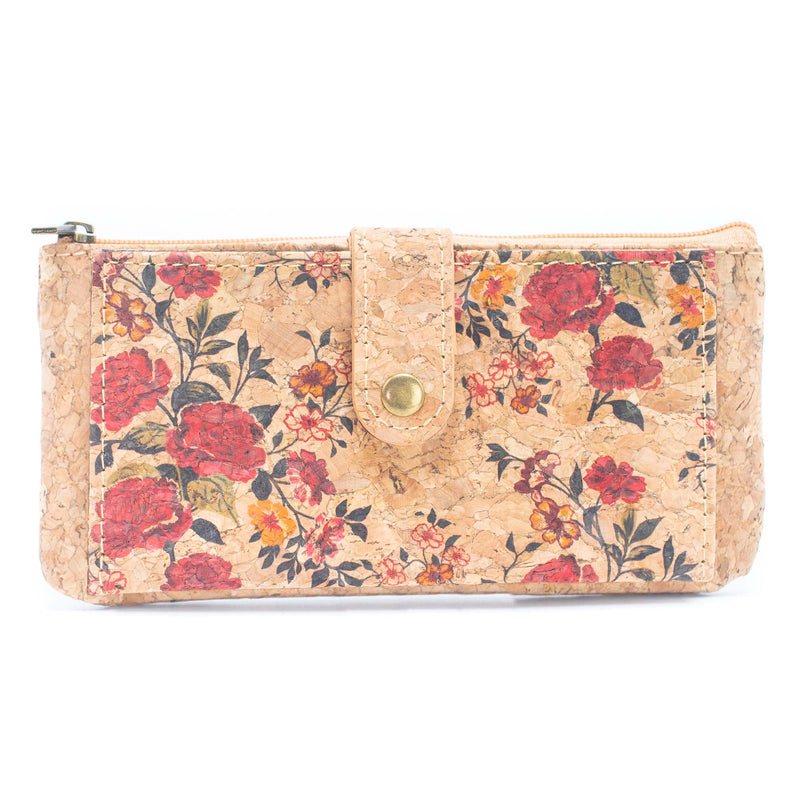 Flower pattern ladies slim card wallets BAG-2223