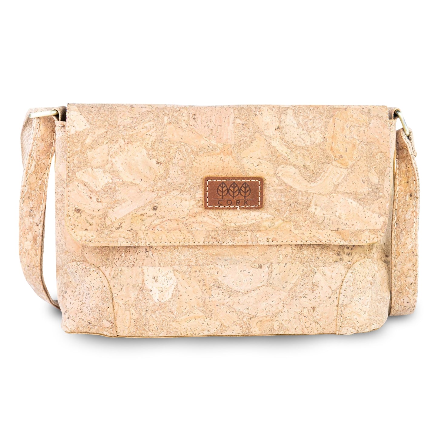 Printed Cork Crossbody Bag with Adjustable Strap BAGD-666