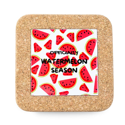 NEW STYLE Ceramic Tile Coaster on Cork Base L-1121