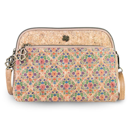 Cork Crossbody Bag — Double Zip BAGD-647