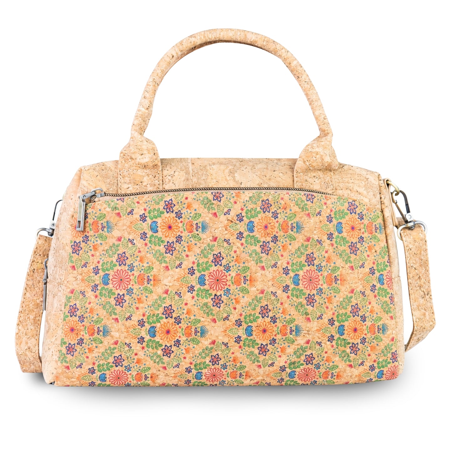 Small Cork Handbag with Printed Front BAGD-661