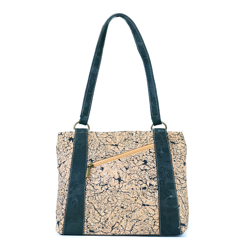 Cork Shoulder Bag with Double Zipper Pockets BAGP-285