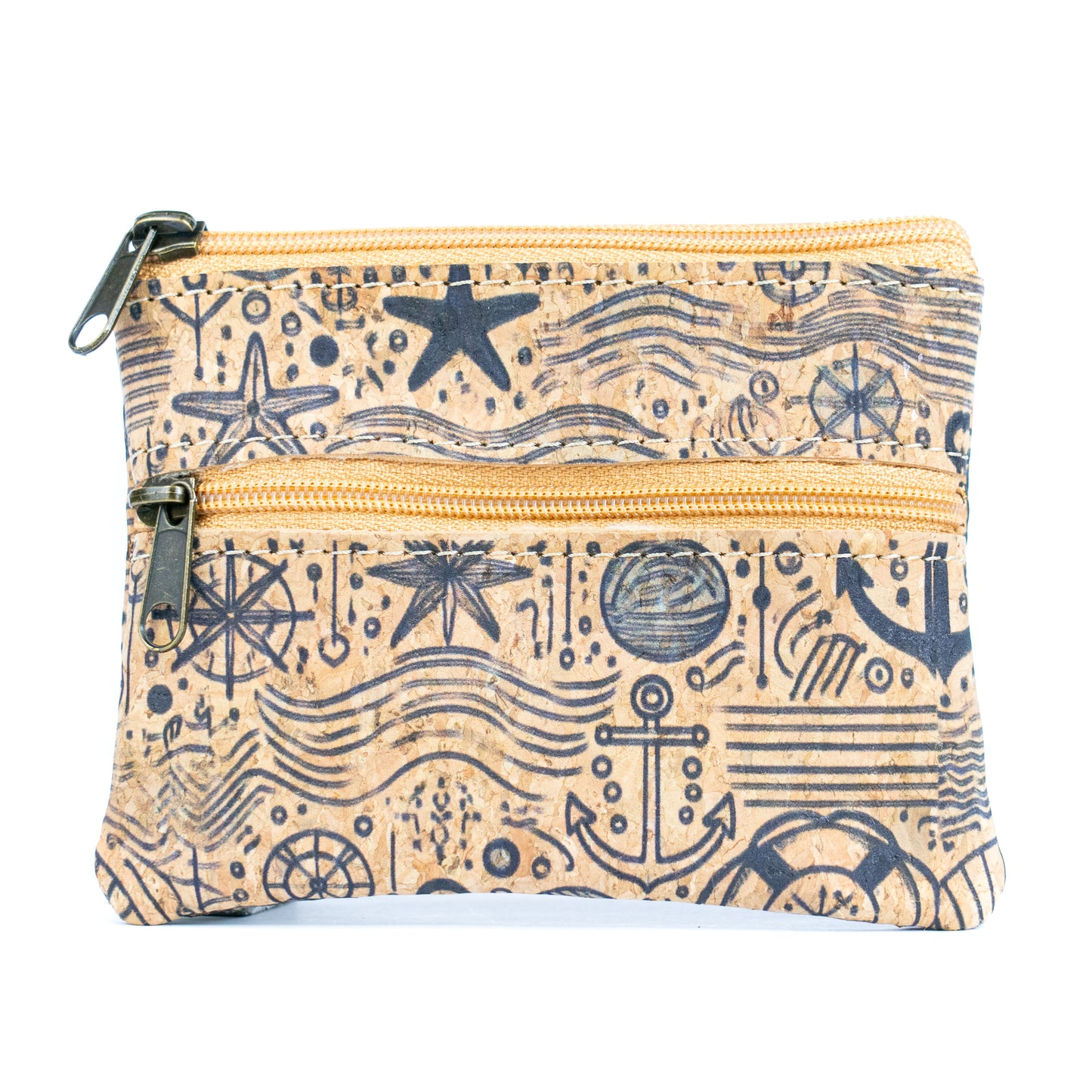 Eco-Friendly Cork Coin Purse with Dual Zippers BAGP-332(5units)