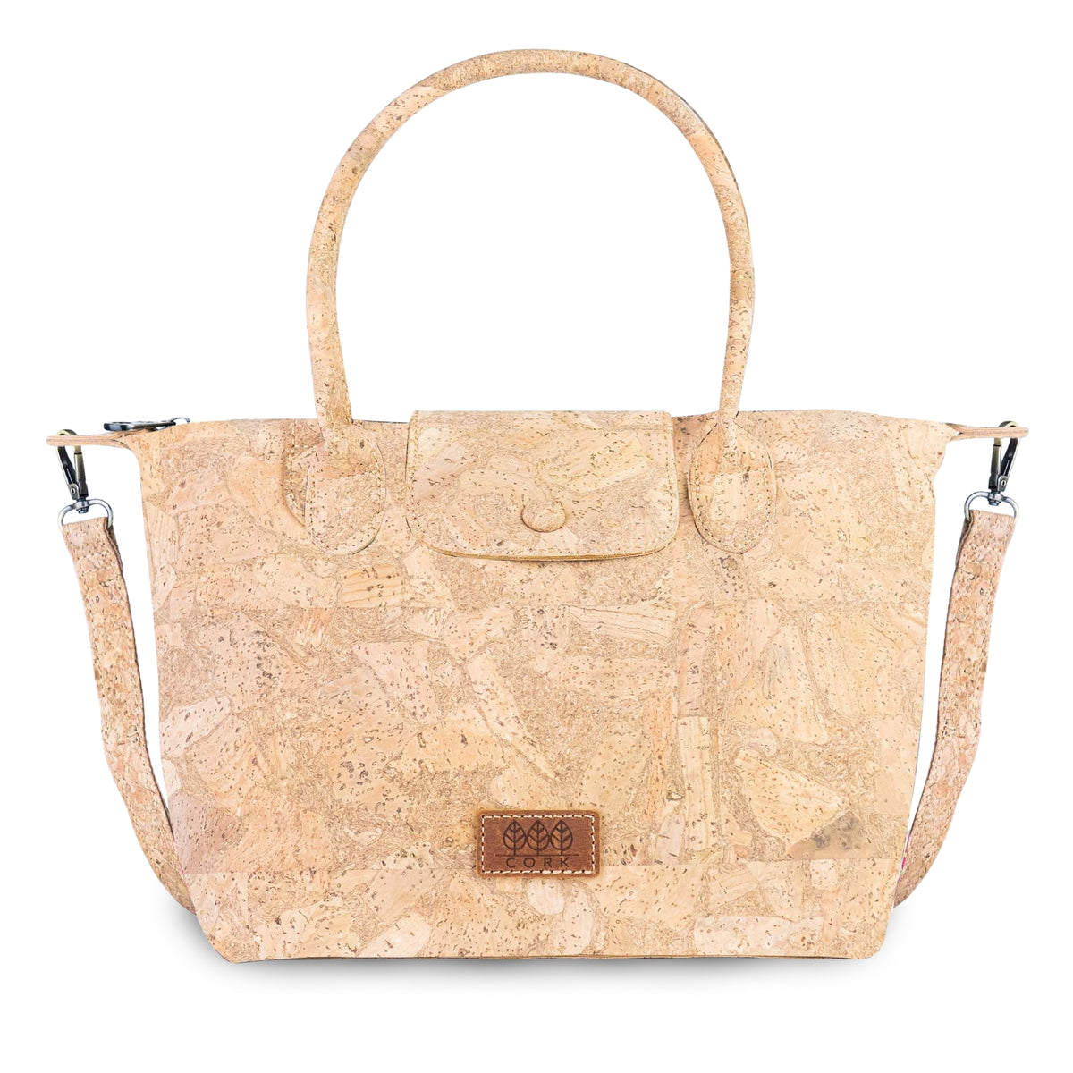 Cork Handbag with Detachable Shoulder Strap BAGD-655