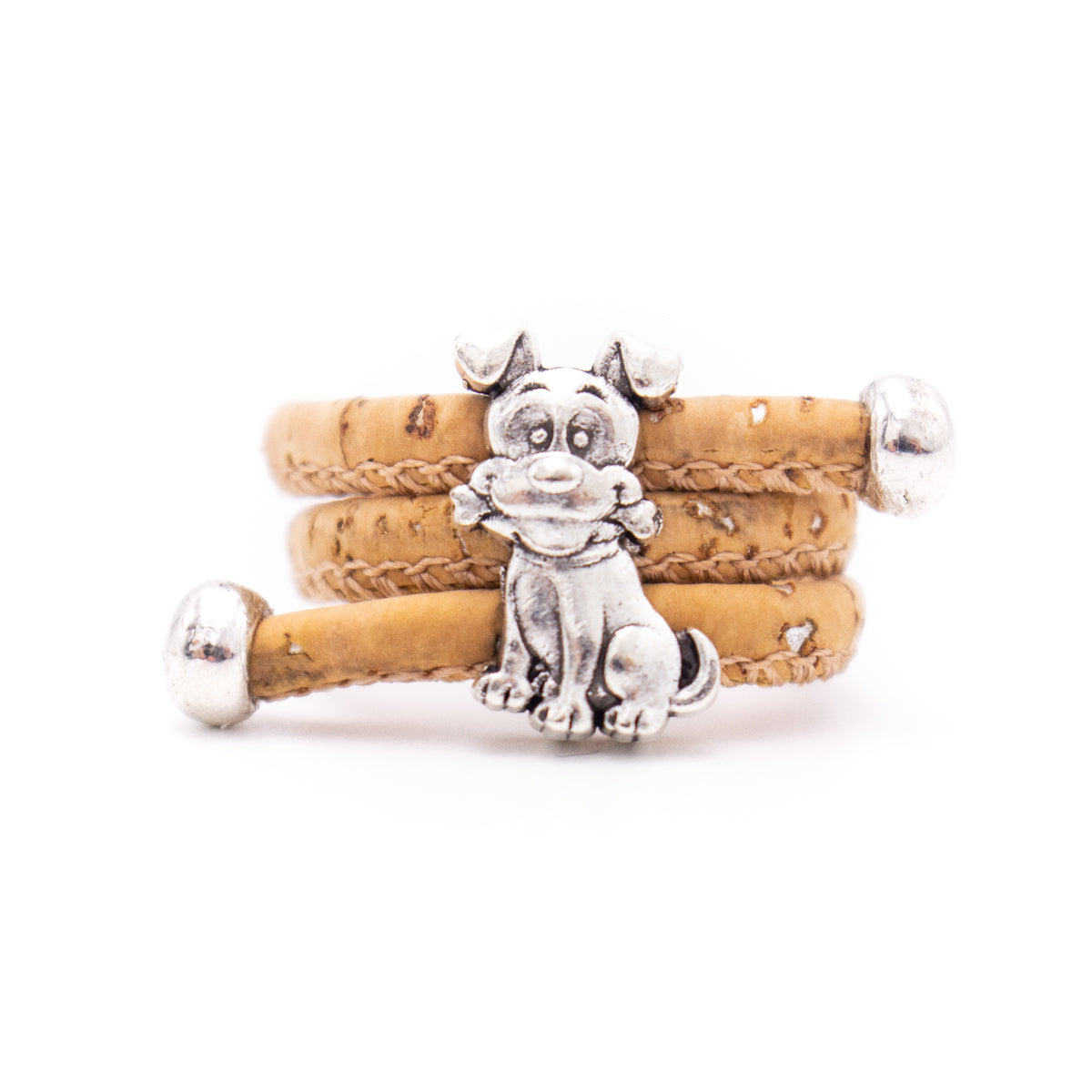 Dog charm Cork jewelry set SET-078-5