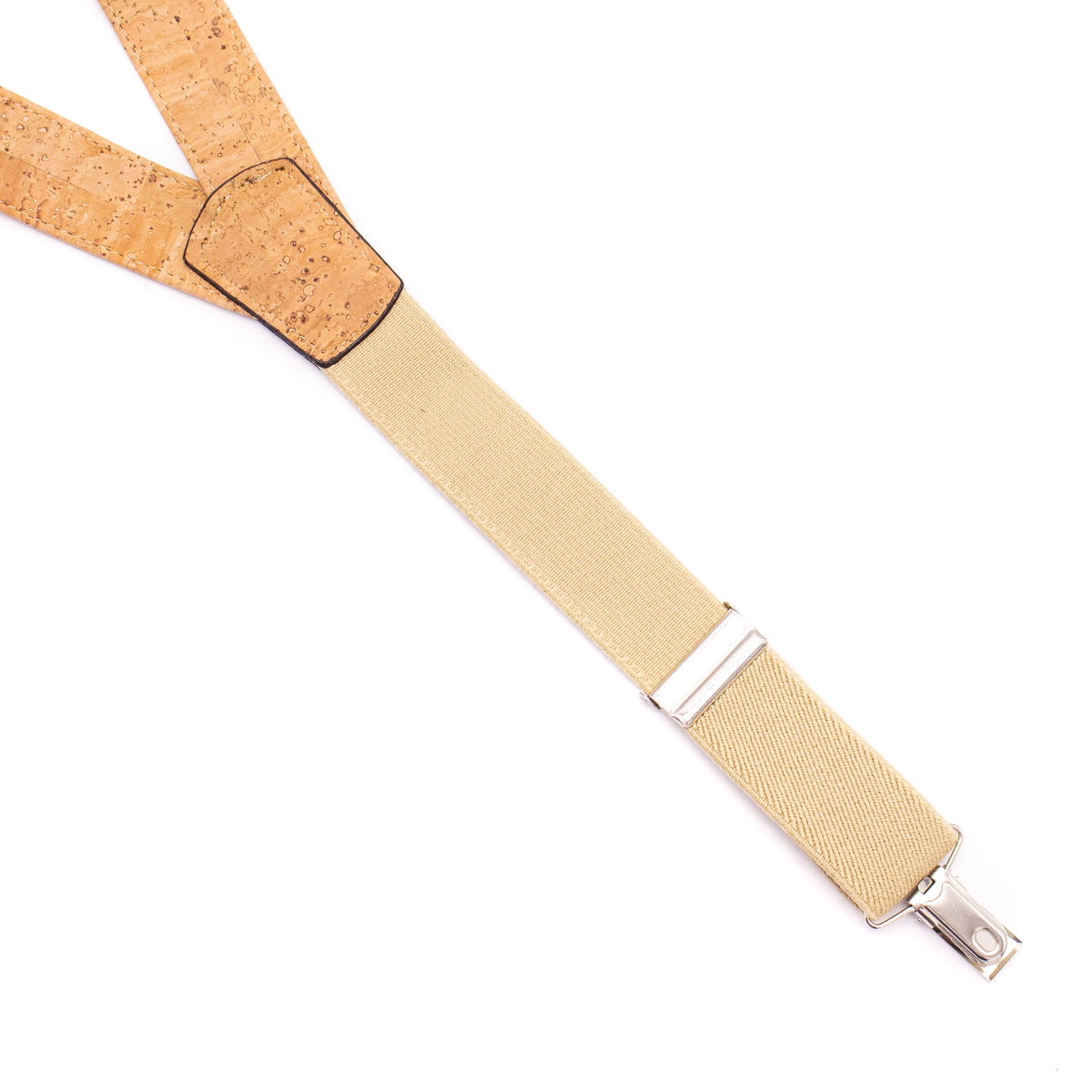 Natural Adjustable cork straps men's SUSPENDER L-542-A