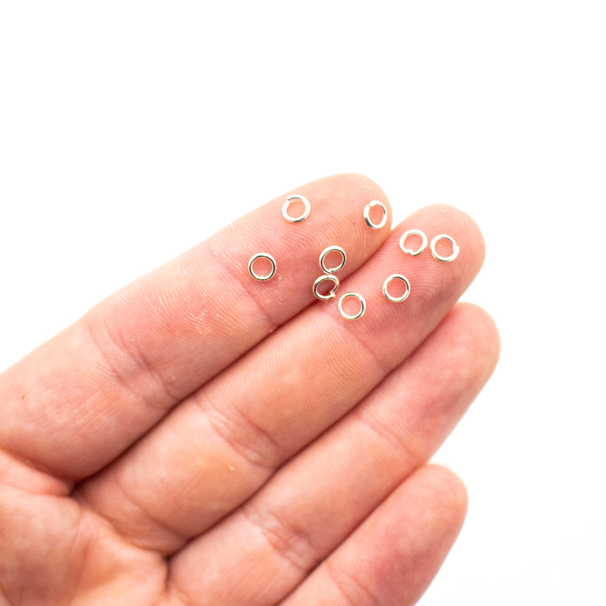 PROMOTIONAL white silver 500pcs  hoop SJF-02