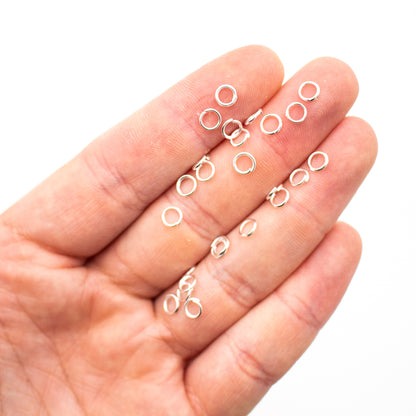 PROMOTIONAL white silver 500pcs  hoop SJF-02