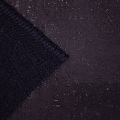 Premium Solid Black Cork Fabric COF-117