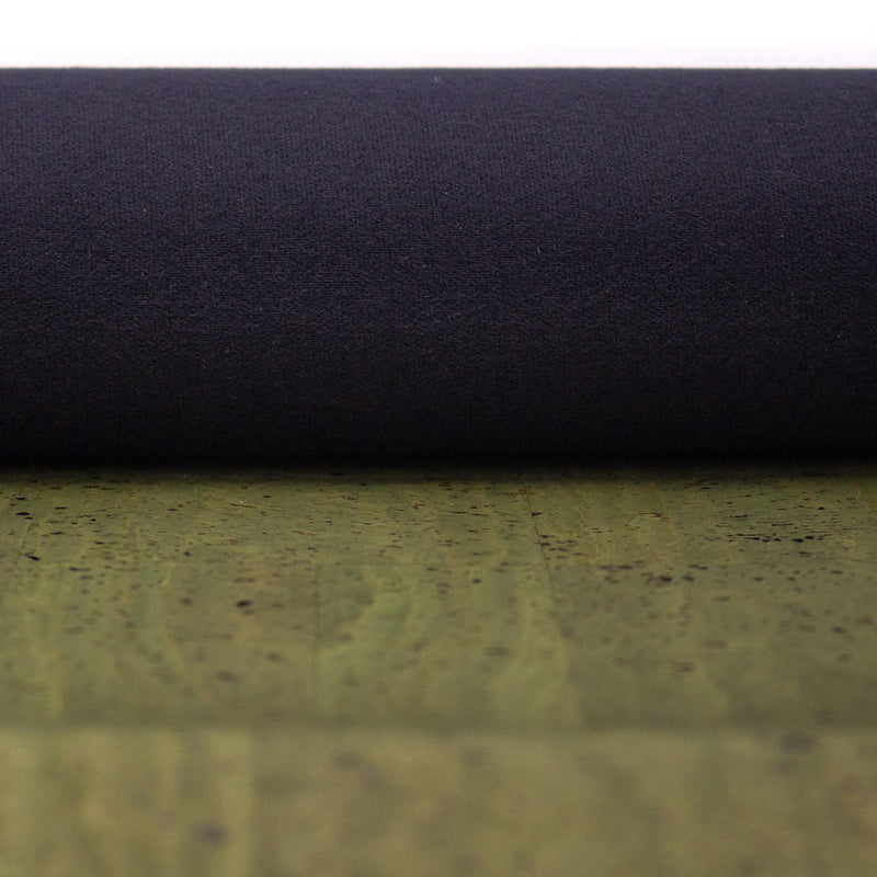 Premium Solid Green Cork Fabric COF-124