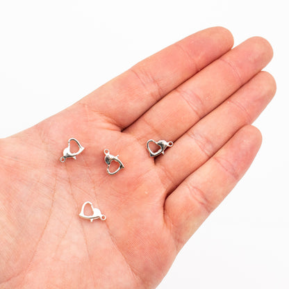 20pcs Heart shaped connecting buckle D-6-231