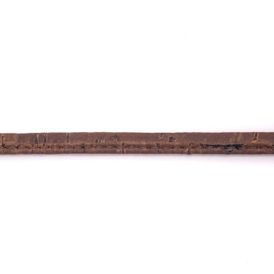 5mm flat Brown cork cord COR-582(10 meters)
