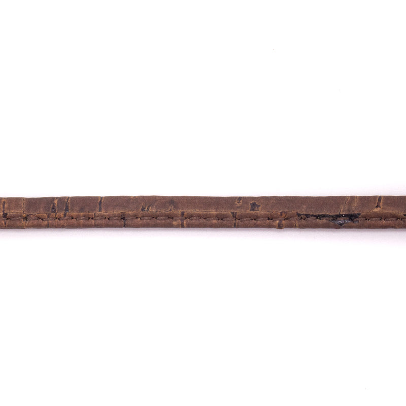 5mm flat Brown cork cord COR-582(10 meters)