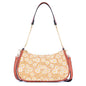 Bohemian Chic Printed Cork & Brown PU Leather Crossbody Bag BAG-2336-FGHI