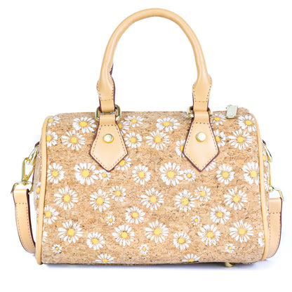 Floral Cork Crossbody Barrel Bag BAG-2335