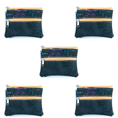 Compact Natural Cork Coin Purse BAGP-332(5units)