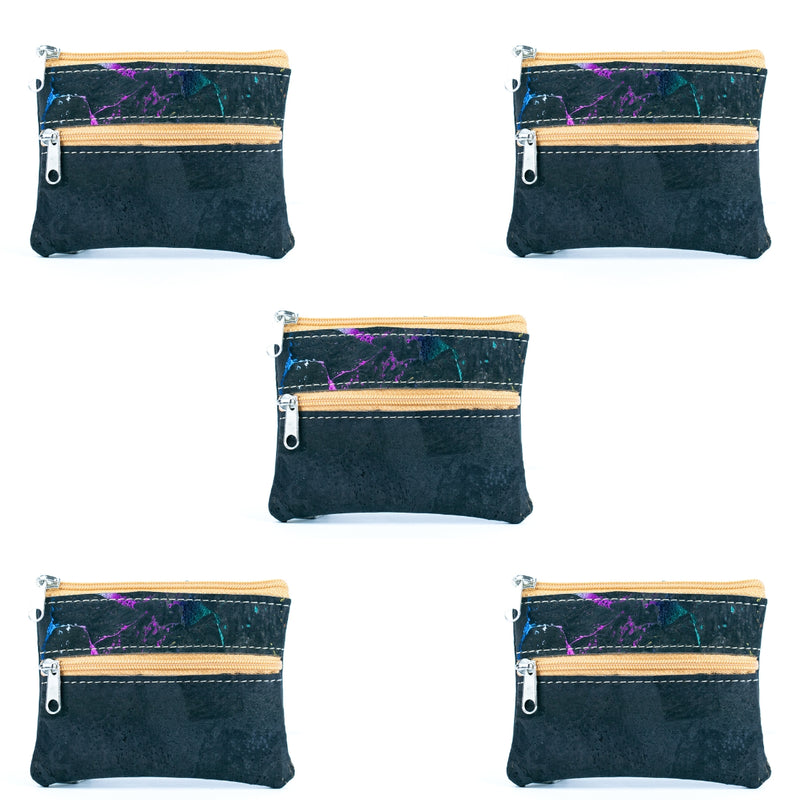 Compact Natural Cork Coin Purse BAGP-332(5units)