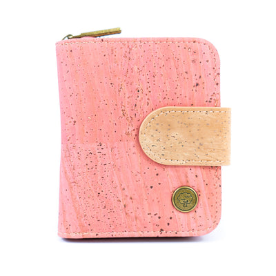 Stylish Solid-Color Cork Women's Short Wallet BAG-2353