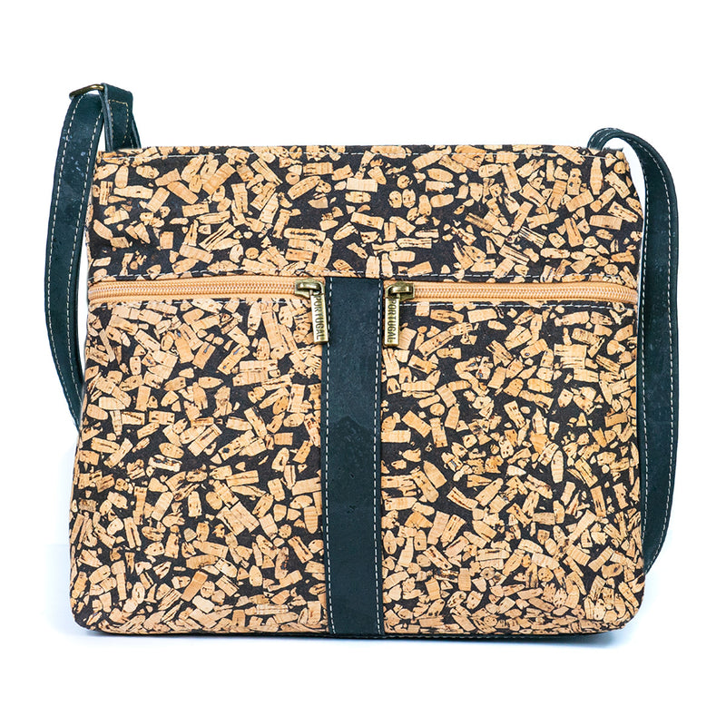 Cork Crossbody Bag with Zipper Detail BAGP-286