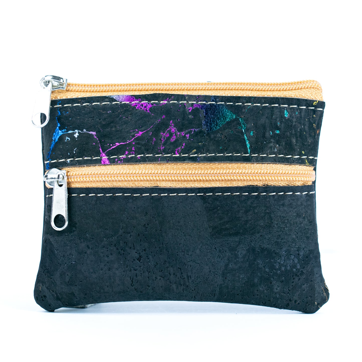 Eco-Friendly Cork Coin Purse with Dual Zippers BAGP-332(5units)