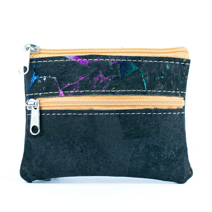 Eco-Friendly Cork Coin Purse with Dual Zippers BAGP-332(5units)