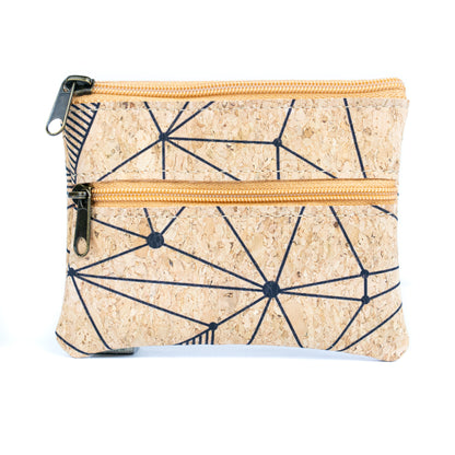 Eco-Friendly Cork Coin Purse with Dual Zippers BAGP-332(5units)