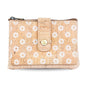 Compact Cork Card & Coin Wallet – Minimalist Zip Pouch with Snap Closure BAG-2357