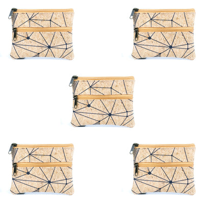 Compact Natural Cork Coin Purse BAGP-332(5units)