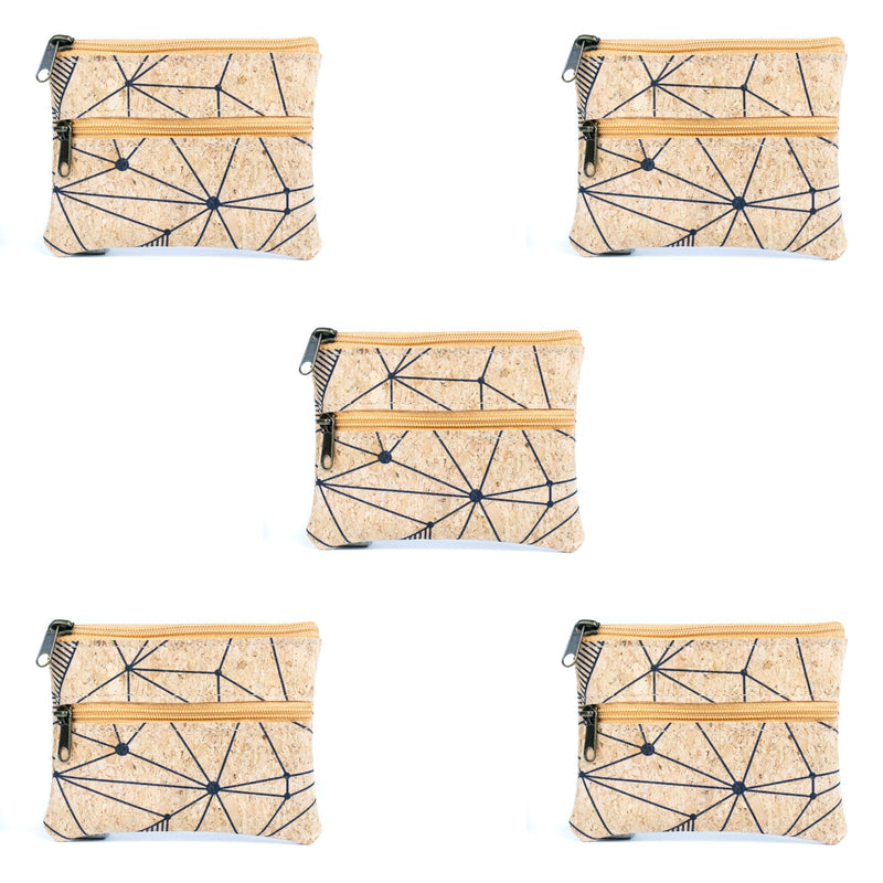 Compact Natural Cork Coin Purse BAGP-332(5units)