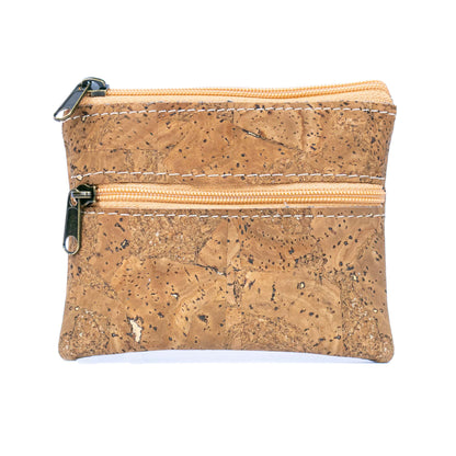 Dual Zip Cork Coin Purse BAGP-309(5units)