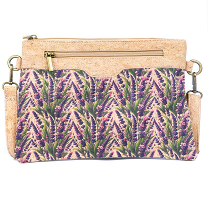 Printed Natural Cork Crossbody Bag & Clutch BAG-2396